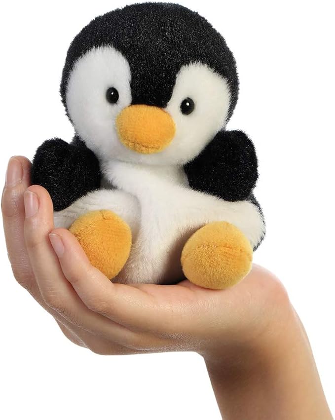 Aurora Palm Pals Chilly Penguin Soft Toy. Sold by Say It Baby Gifts - in palm
