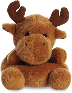 Aurora Palm Pals Christmas Reindeer Soft Toy - Sold by Say It Baby Gifts