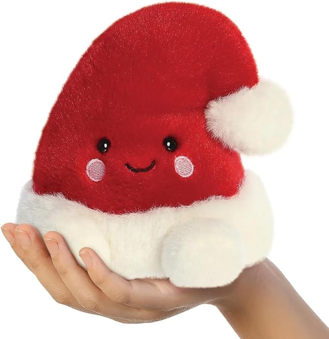 Aurora Palm Pals Santa Hat Soft Toy- Sold by Say It Baby Gifts - hand
