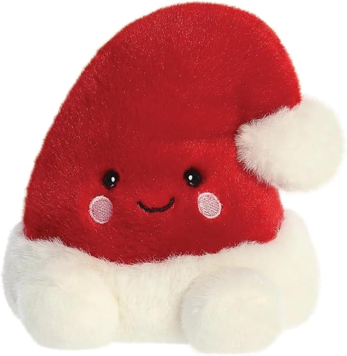 Aurora Palm Pals Santa Hat Soft Toy- Sold by Say It Baby Gifts