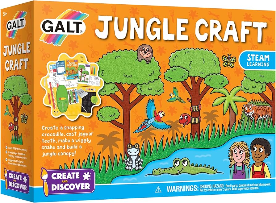 Galt Jungle Craft STEAM Set- build a jungle canopy in this fun STEAM craft set. Sold by Say it Baby Gifts