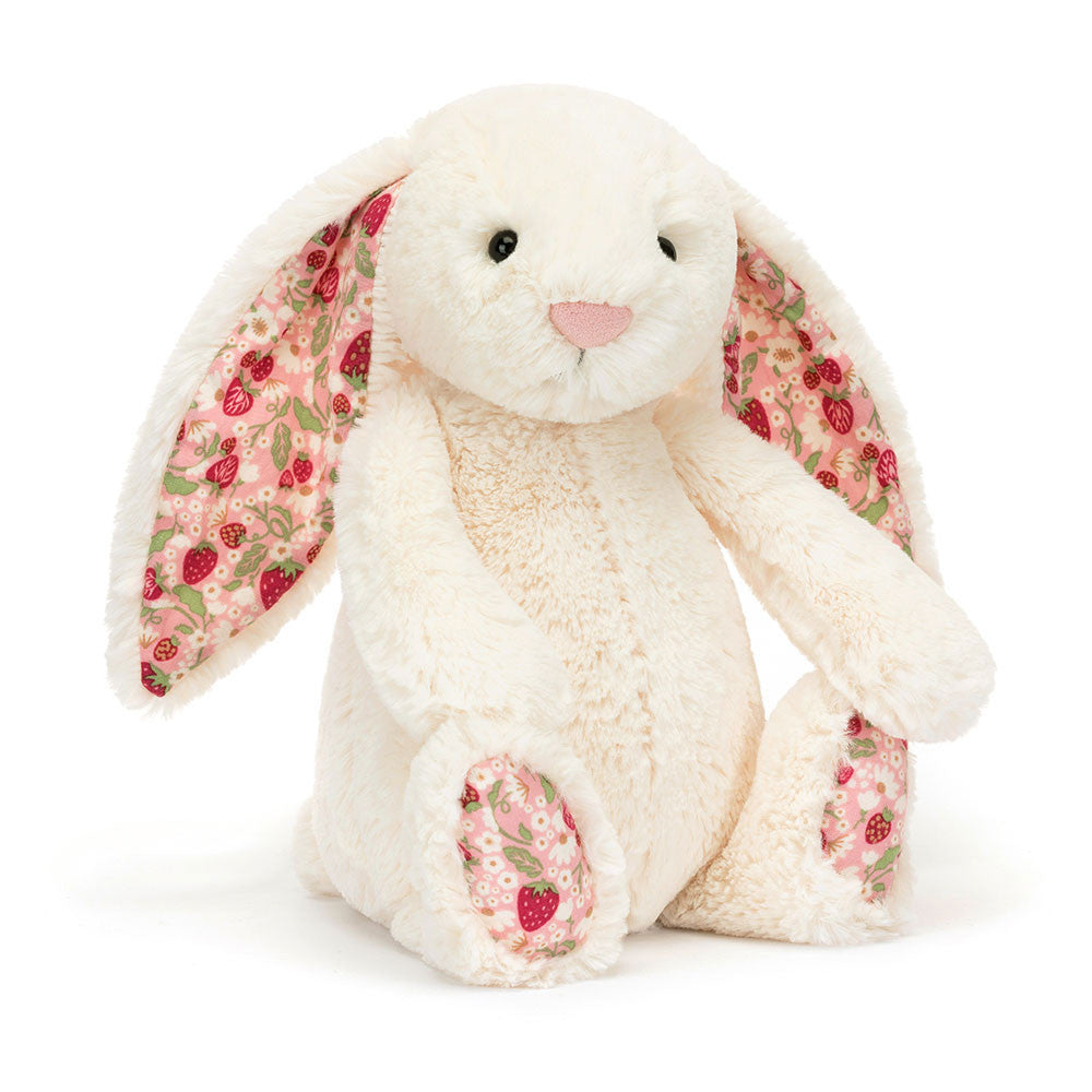 Jellycat Blossom Cream Bunny - Berry (Medium) BMP3MS - front