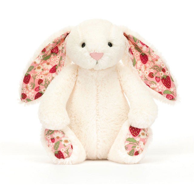 Jellycat Blossom Cream Bunny - Berry (Small) BPS6MS  - front