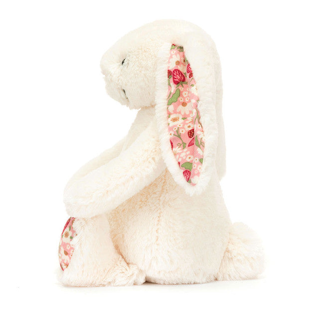 Jellycat Blossom Cream Bunny - Berry (Small) BPS6MS - side