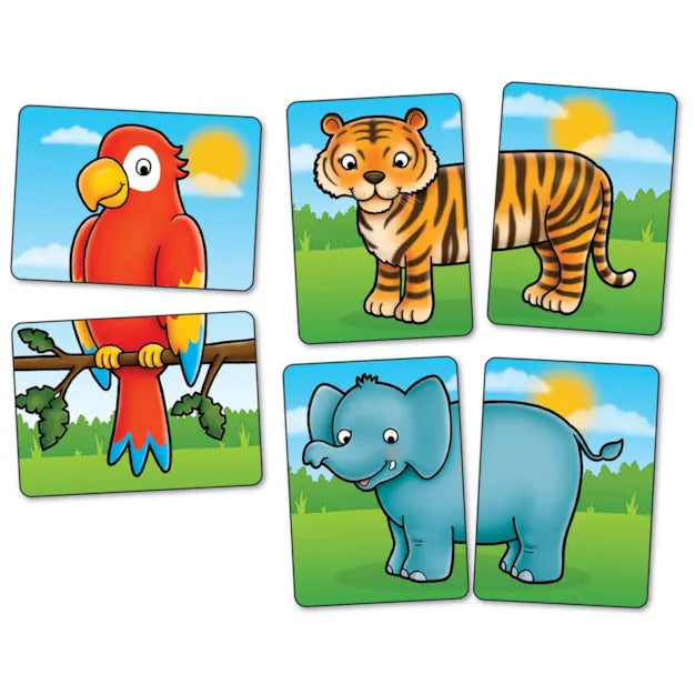 Orchard Toys Jungle Heads & Tails - animal cards
