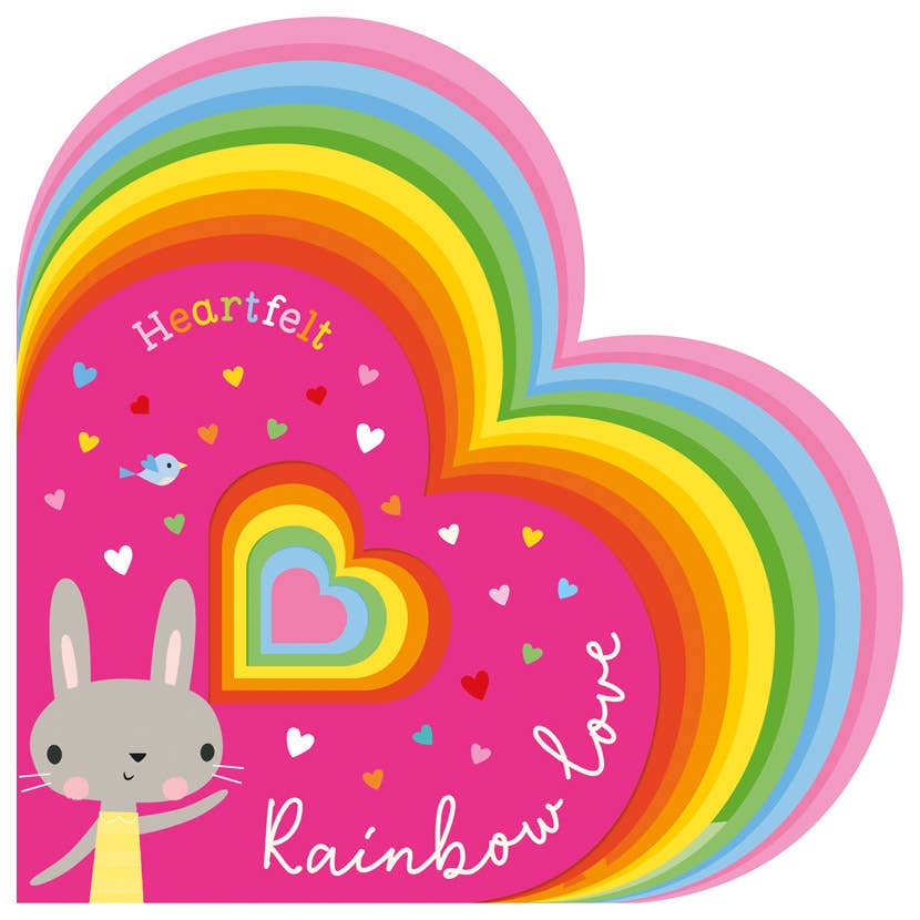 Rainbow Love Shaped Board Book