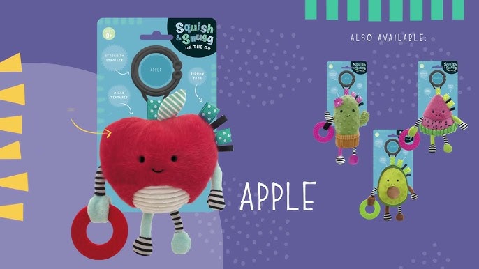 Squish and Snugg On The Go Apple Activity Toy