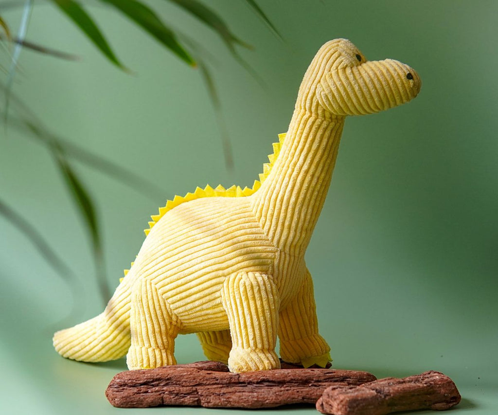 Best Years Yellow Corduroy Diplodocus - Medium - green background