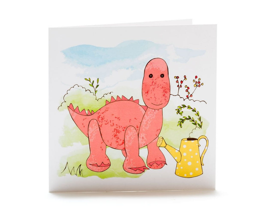 Sweet Baby Pink Dinosaur Card