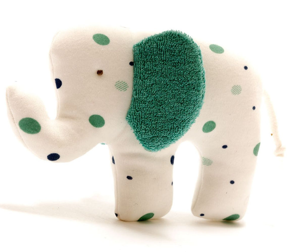 Best Years Organic Green Dotty Elephant - Small