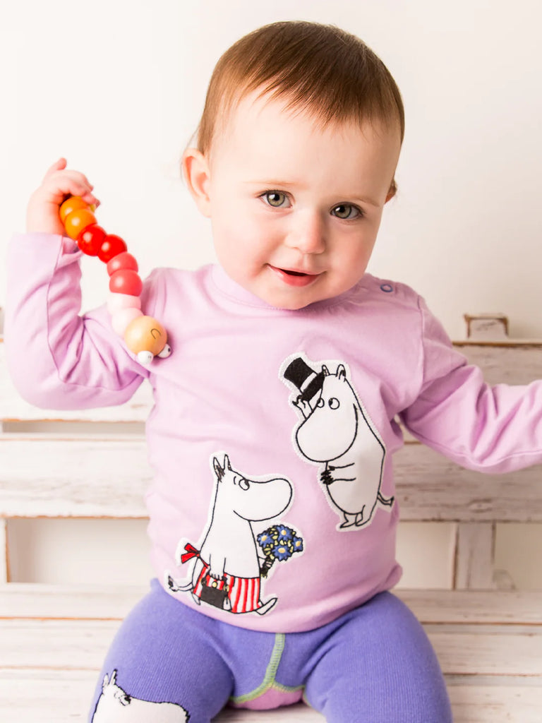 Blade & Rose Moomins Love Forever Top (Organic) - bold, bright and fun! This gorgeous purple and violet top features a sweet Moomins design.