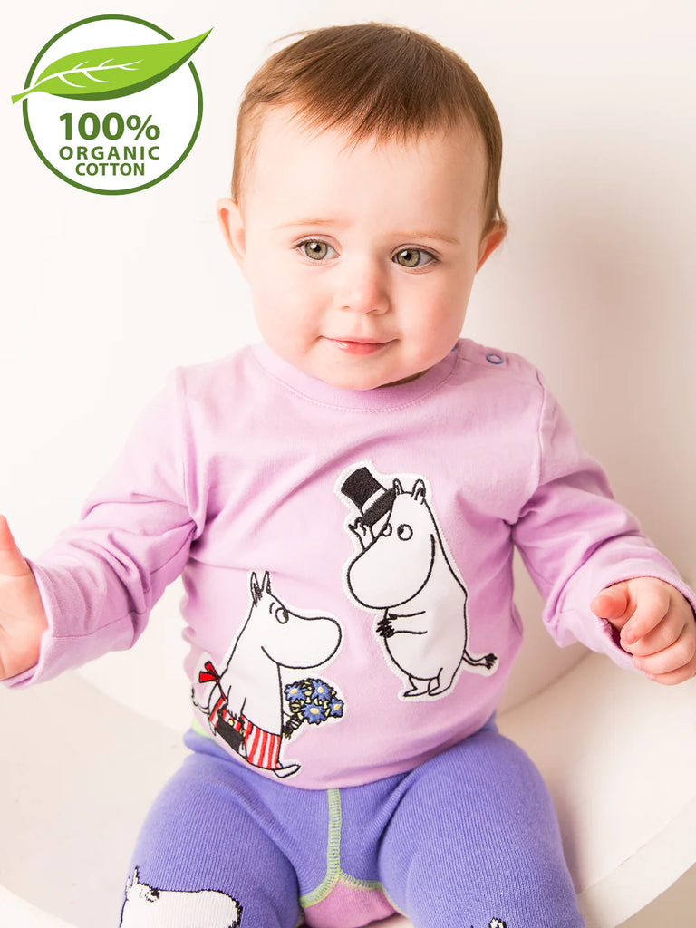 Blade & Rose Moomins Love Forever Top (Organic) - bold, bright and fun! This gorgeous purple and violet top features a sweet Moomins design.