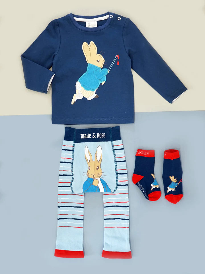 Blade & Rose Peter Rabbit Fun With Paint Leggings - bold, bright and fun! Sold by Say It Baby Gifts. Set also available