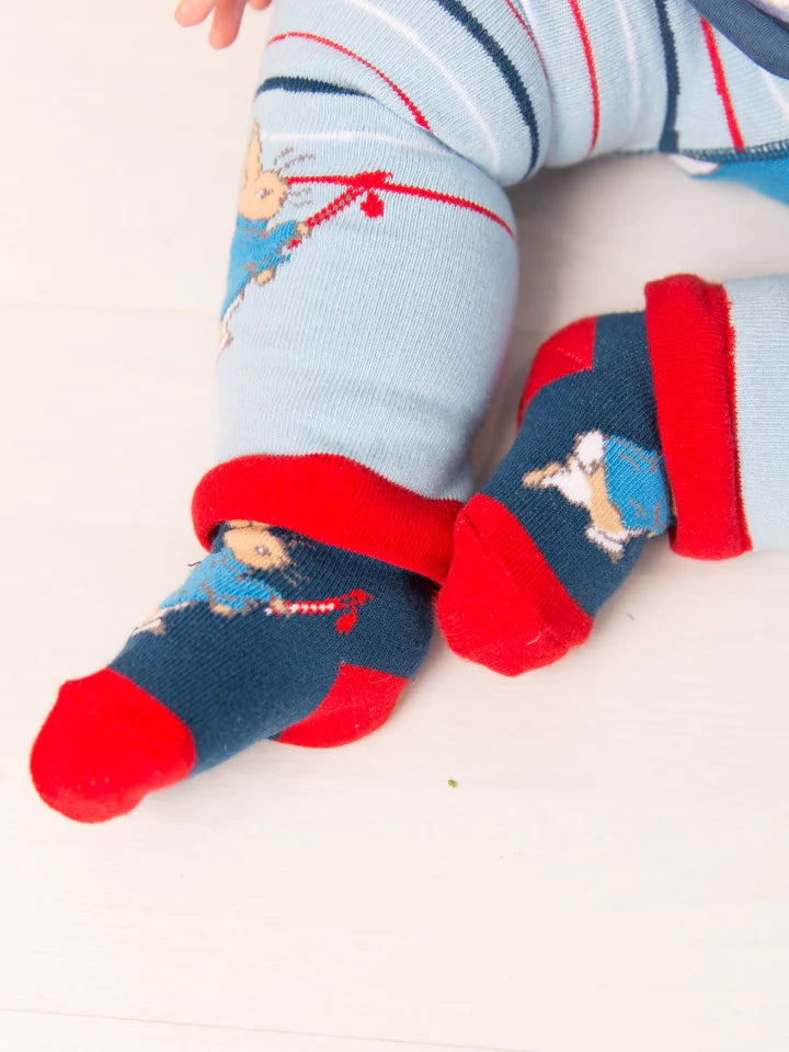 Blade & Rose Peter Rabbit Fun With Paint Leggings - bold, bright and fun! Sold by Say It Baby Gifts. detail