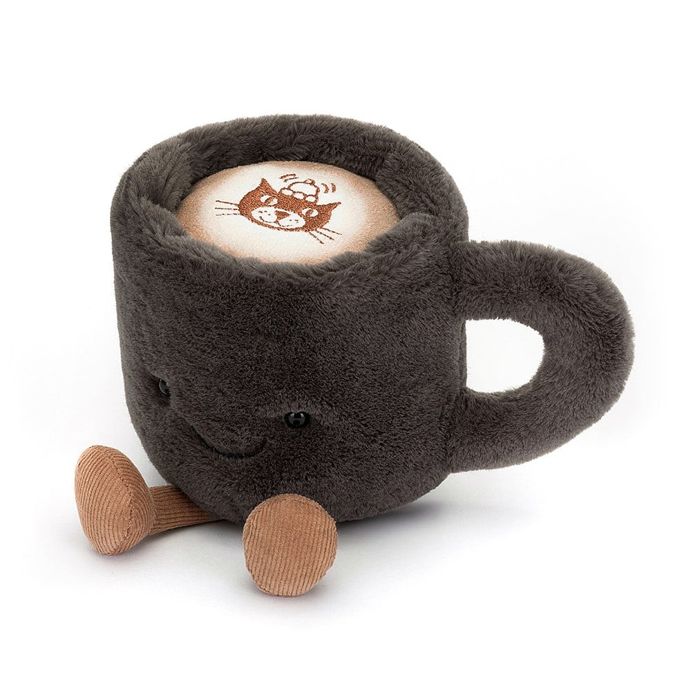 Rise and shine with the fabulous Jellycat Amuseable Coffee Cup. Sold by Say It Baby Gifts