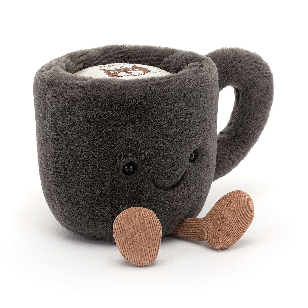 Rise and shine with the fabulous Jellycat Amuseable Coffee Cup. Sold by Say It Baby Gifts