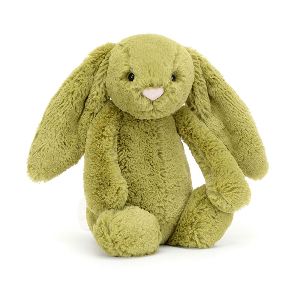 Jellycat Bashful Moss Bunny - Medium BAS3MOSS. Sold by Say It Baby Gifts