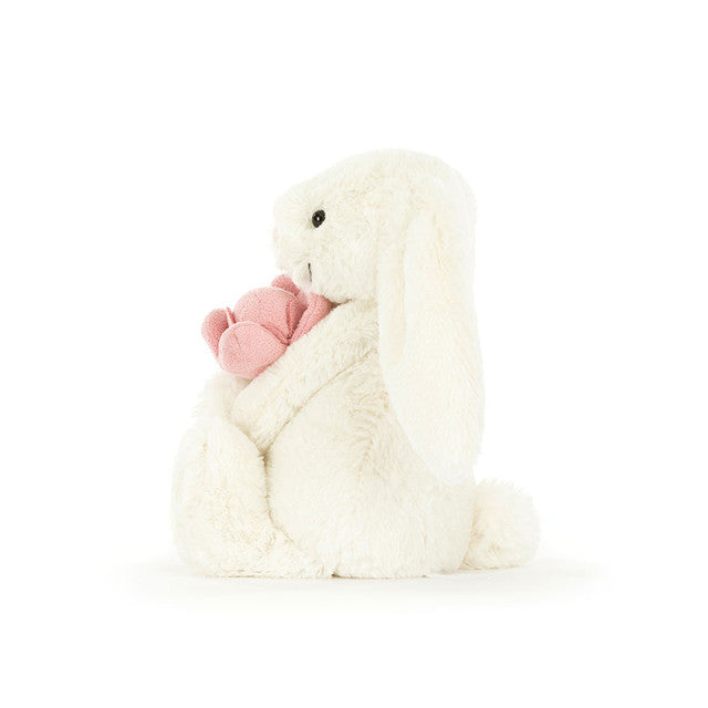 Jellycat Bashful Peony Bunny - Small BB6PEO - side