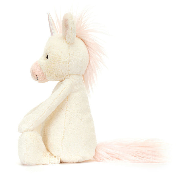 Jellycat Bashful Unicorn - Medium BAS3UC. Sold by Say It Baby Gifts