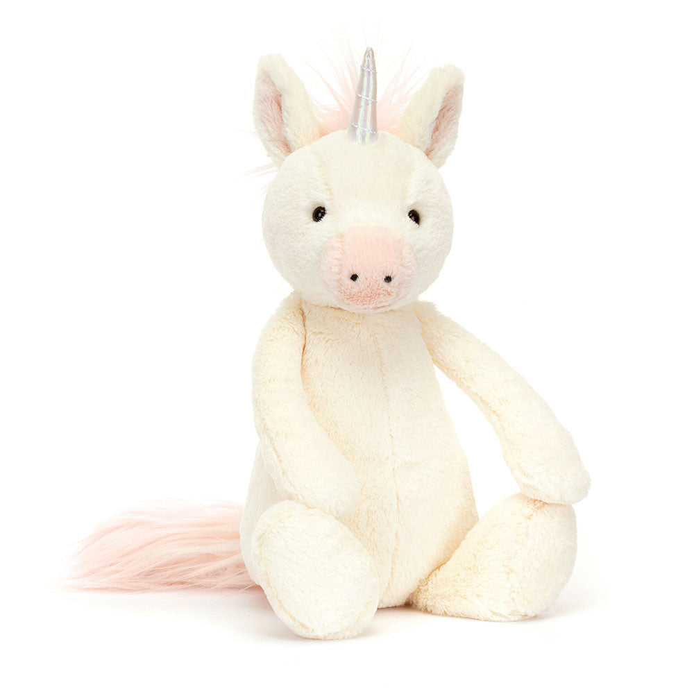 Jellycat Bashful Unicorn - Medium BAS3UC. Sold by Say It Baby Gifts