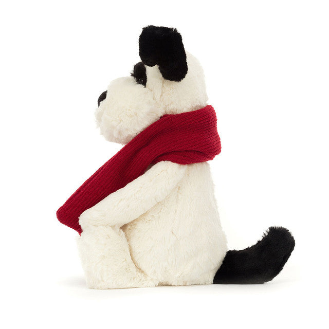 Jellycat Bashful Black & Cream Puppy BAS3WP - Sold by Say It Baby Gifts - side