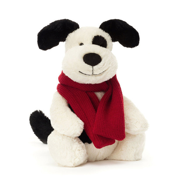 Jellycat Bashful Black & Cream Puppy BAS3WP - Sold by Say It Baby Gifts