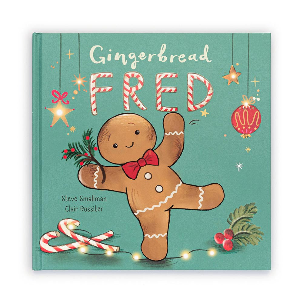 Jellycat Gingerbread Fred Book. BK4GBF. Sold by Say It Baby Gifts