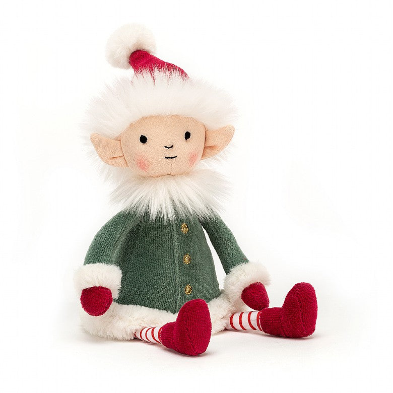 Jellycat Leffy Elf - the sweetest Christmas time treat! LEF6E. Sold by Say It Baby Gifts