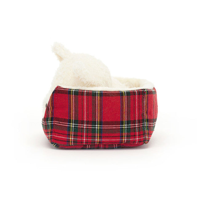 Jellycat Napping Nipper Westie NAP3NW Sold by Say It Baby Gifts