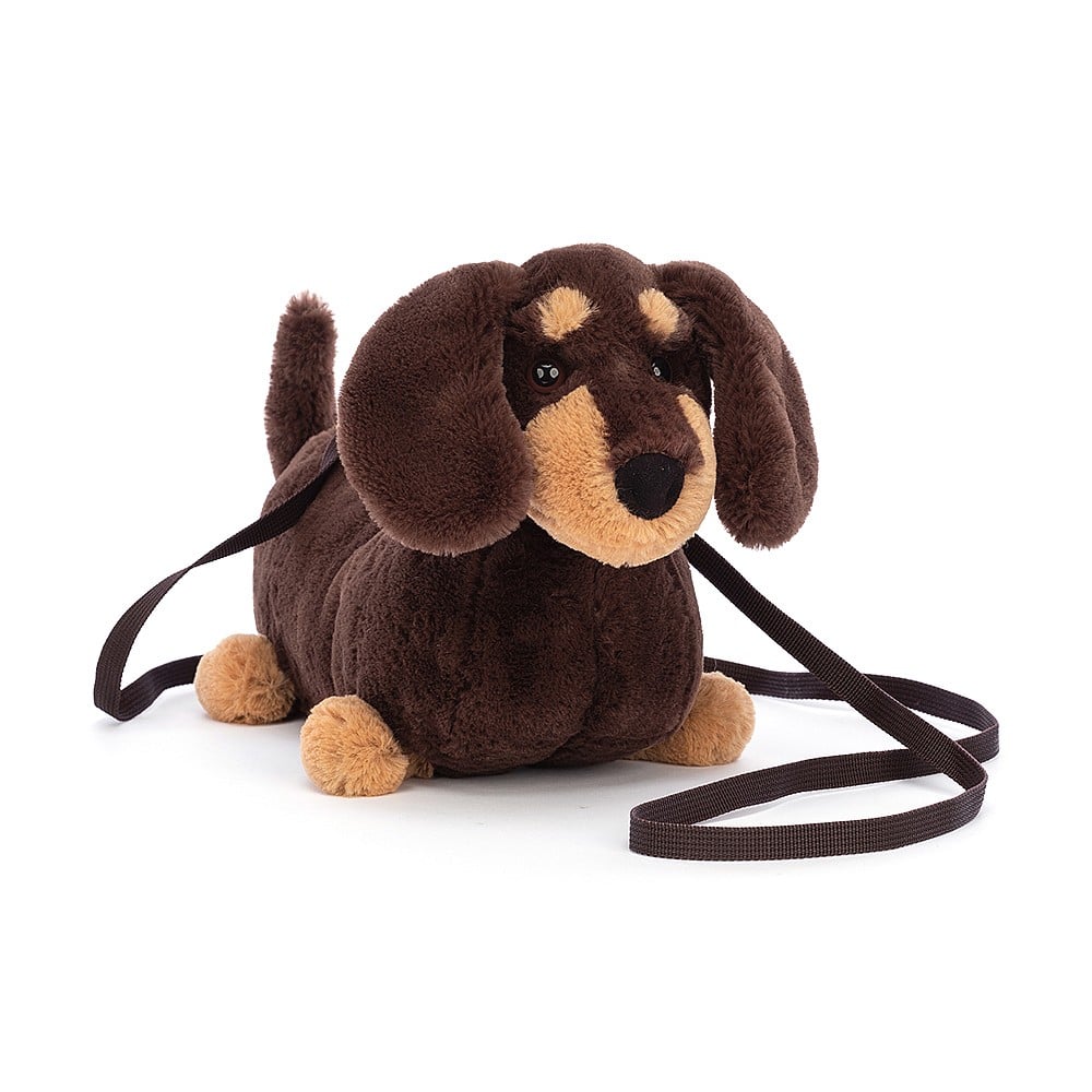 Jellycat Otto Sausage Dog Bag OT4BSD. Sold by Say It Baby Gifts