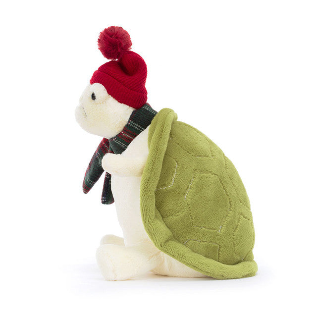 Jellycat Snowman Timmy Turtle TIM3TSM - Sold by Say It Baby Gifts - side view
