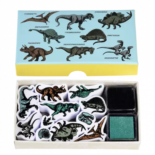 Rex London Set of Mini Stamps - Prehistoric Land - in box