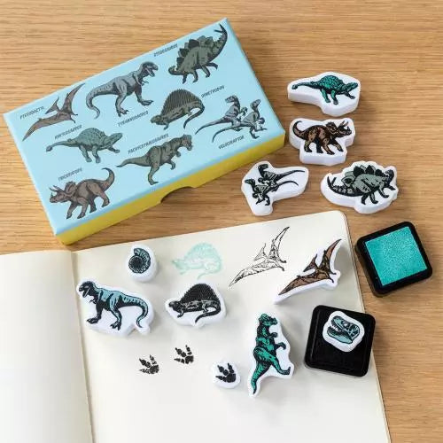 Rex London Set of Mini Stamps - Prehistoric Land - stamped