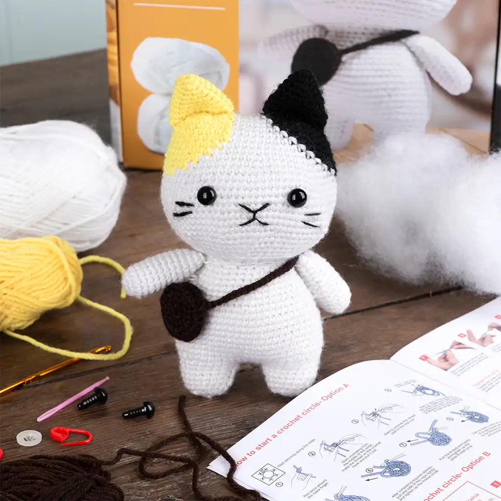 Rex London Make Your Own Crochet Animal Kit - Cat