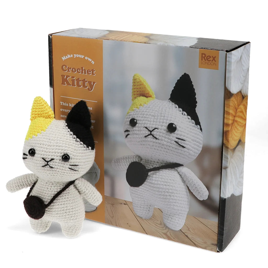 Rex London Make Your Own Crochet Animal Kit - Cat