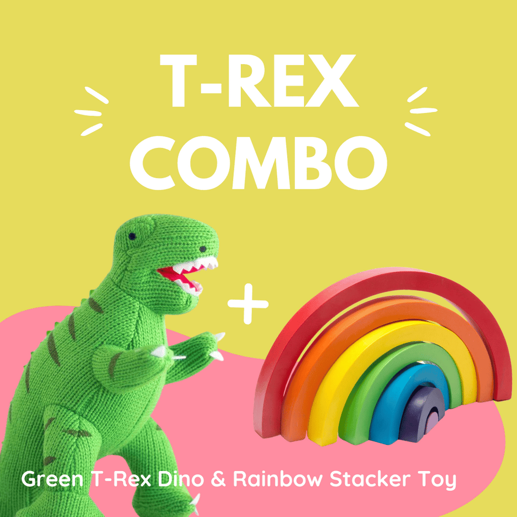 T-Rex and Rainbow Stacker Combo by Best Years