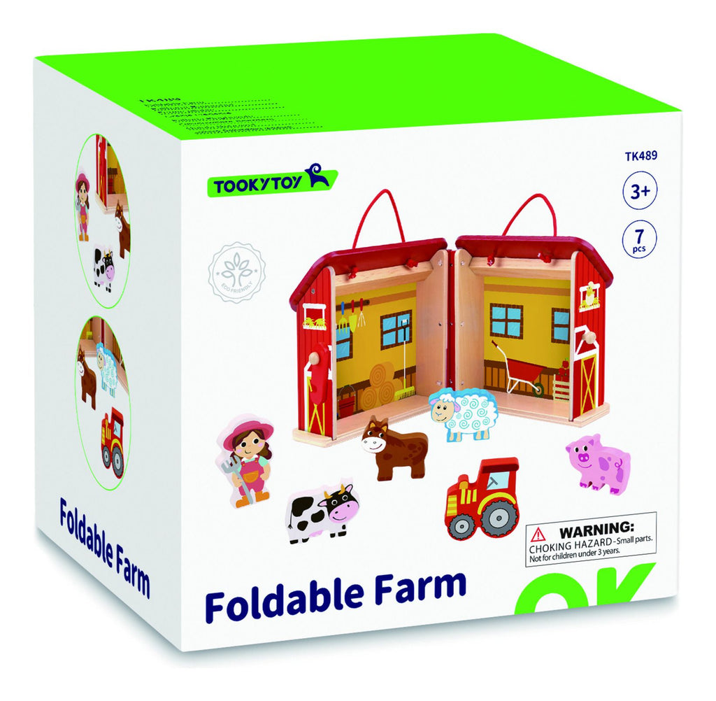 Tooky Toy Wooden Foldable Farm - Sold by Say It Baby Gifts