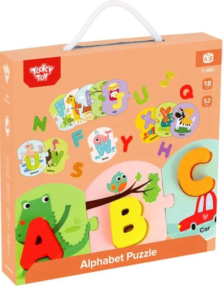 Tooky Toy Wooden Alphabet Puzzle - sold by Say It Baby Gifts