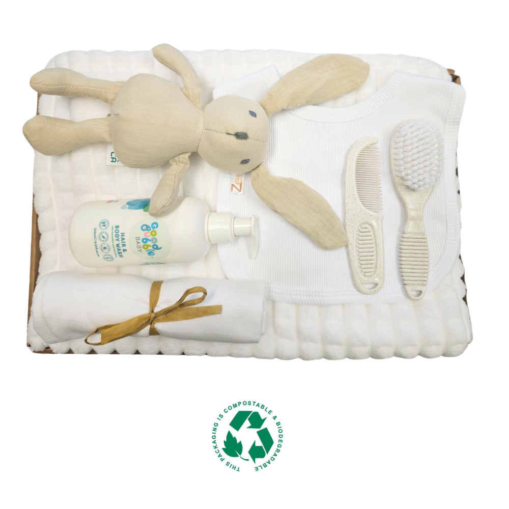 Welcome Baby Gender Neutral Kraft Gift Box - beautiful gift set