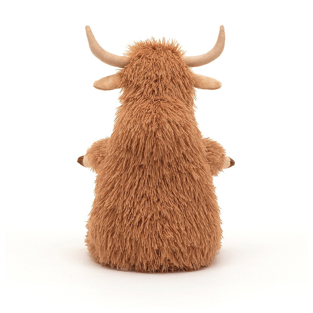 Meet Jellycat Herbie Highland Cow - a gorgeous highland cow with tousley ginger fur and cocoa coloured hooves. HER3HC. Sold by Say it Baby Gifts