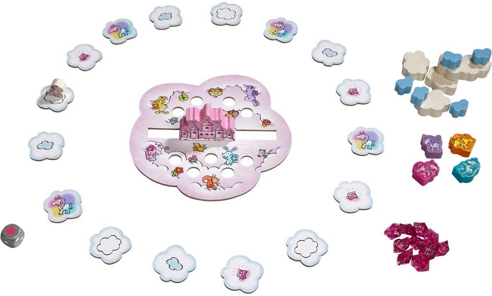 HABA Unicorn Glitterluck Cloud Stacking - Say It Baby 