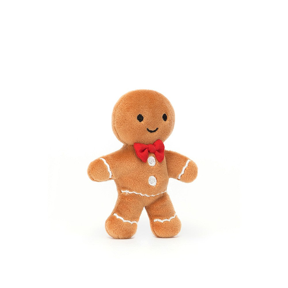 Jellycat Festive Folly Gingerbread Man. Sold by Say It Baby GIfts