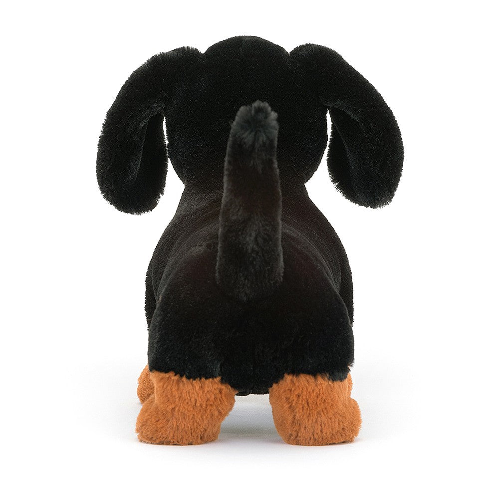 Jellycat Freddie Sausage Dog - Large. Sold by Say It Baby Gifts