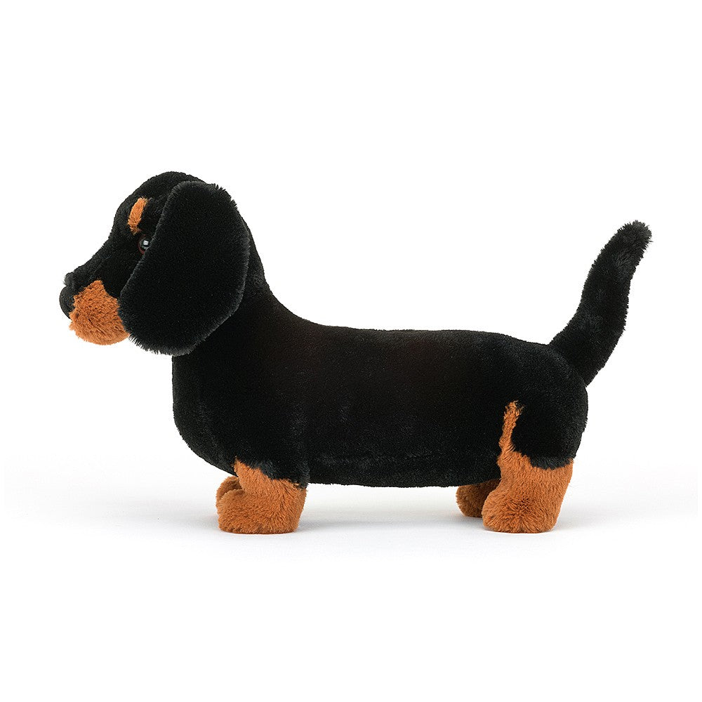 Jellycat Freddie Sausage Dog - Large. Sold by Say It Baby Gifts