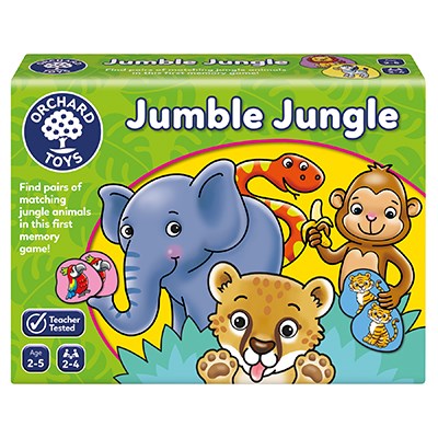 Jumble Jungle Game by Orchard Games - a wild pairs matching game!