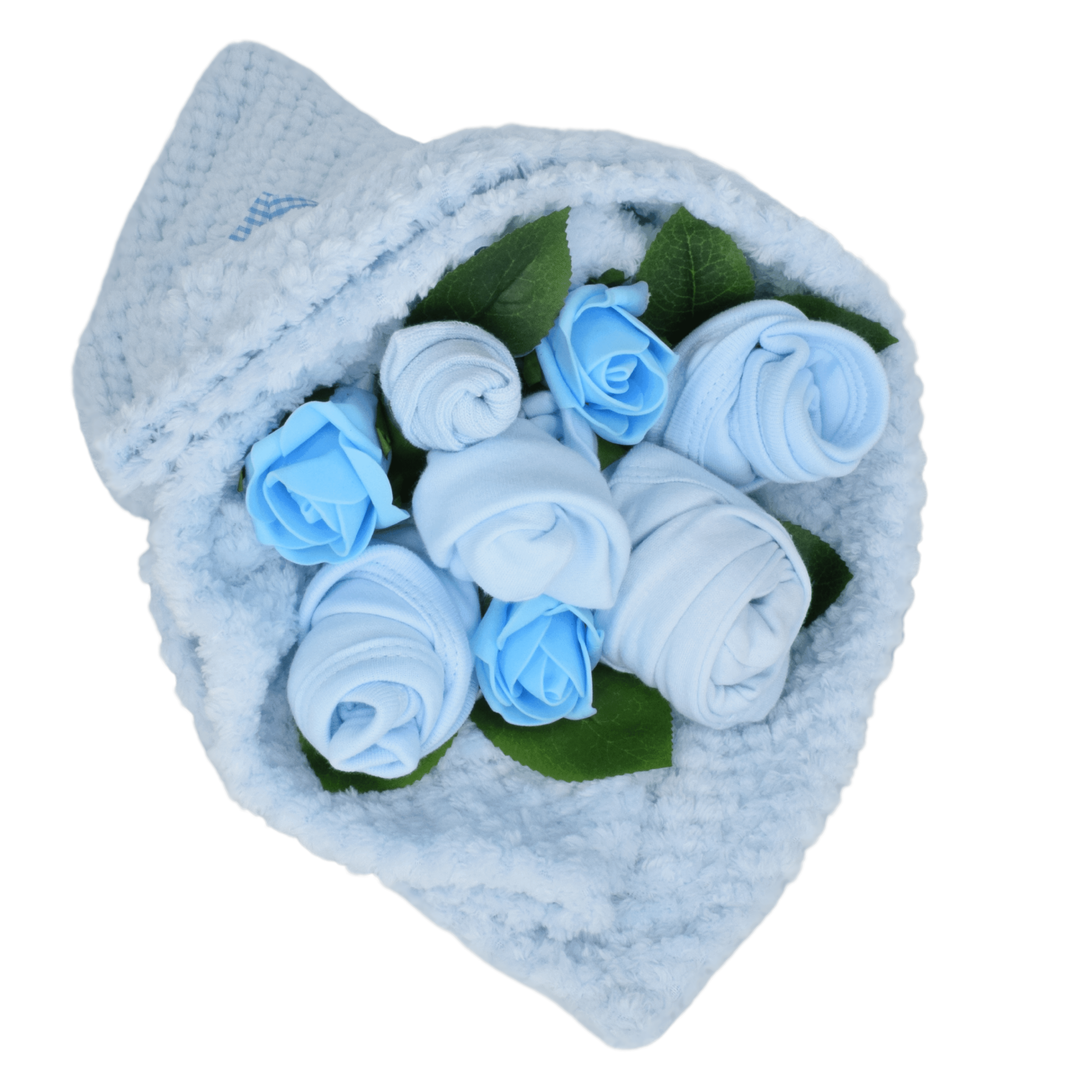 Traditional Baby Blues Clothes Bouquet Baby Boy Bouquet Say It